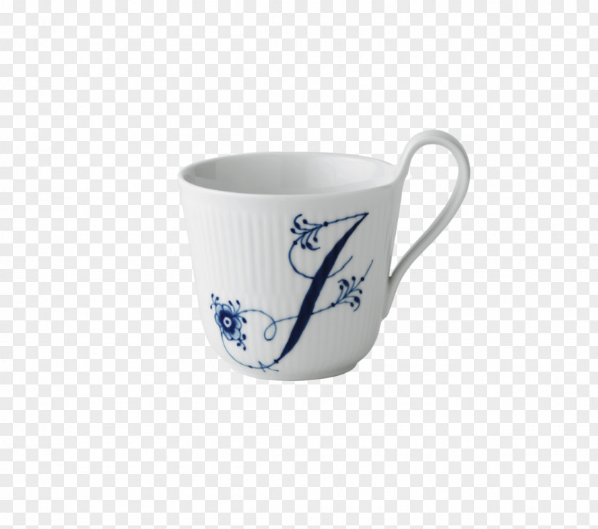 Mug Coffee Cup Royal Copenhagen Alphabet PNG