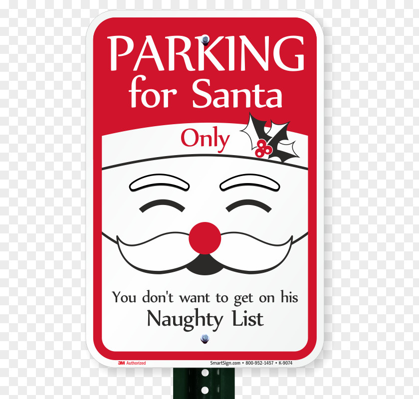 Santa Claus Christmas Parking Car Park Holiday PNG