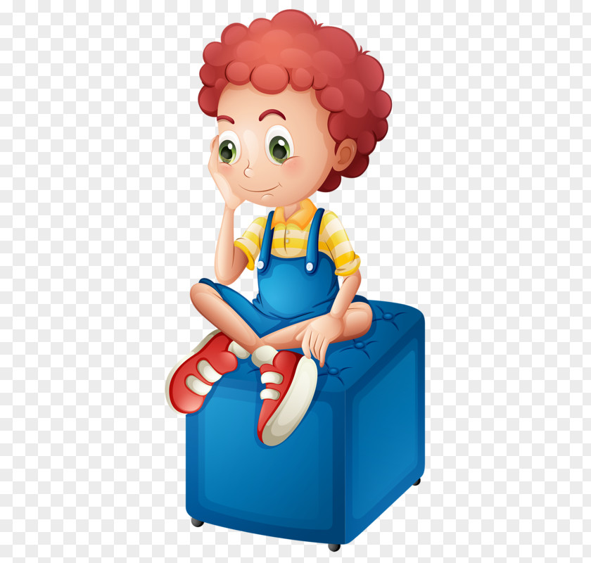 Thinking Boy Television Illustration PNG