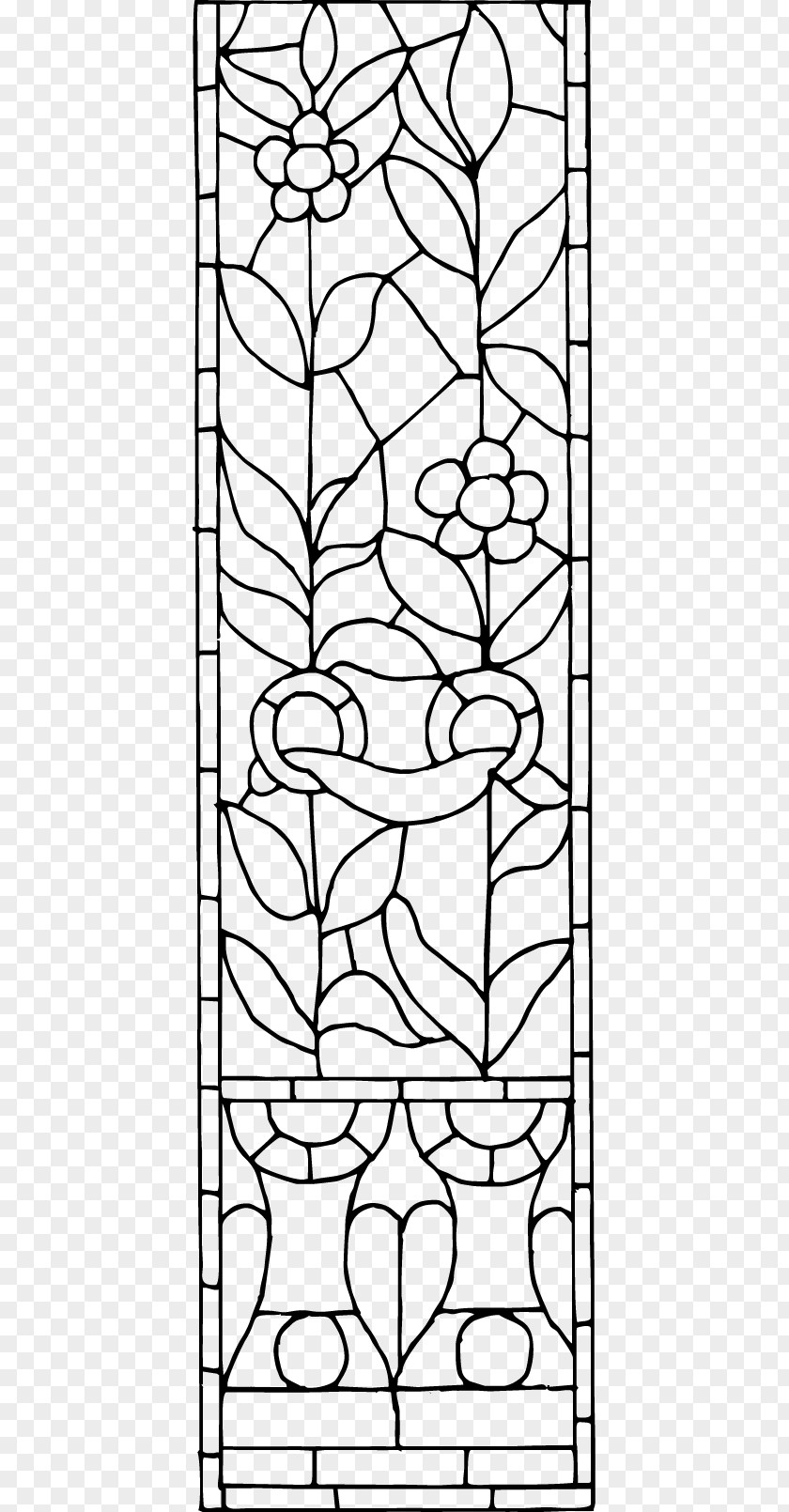 Traditional Patterns Of Black And White Windows Visual Arts Pattern PNG