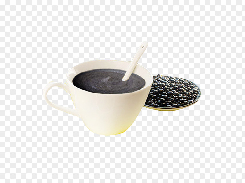 Convenient Breakfast Black Sesame Paste Material Dandelion Coffee Cup Caffeine Cafe PNG