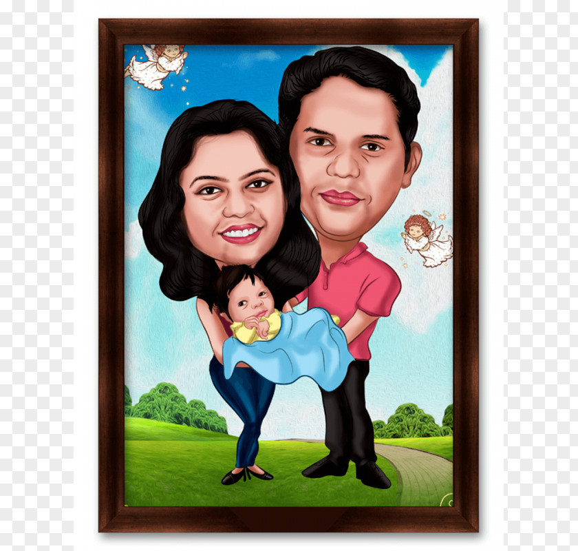 Couple Caricature Jab We Met Cartoon PNG