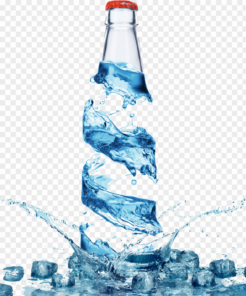 Mineral Water Bottled Bottle Purified PNG