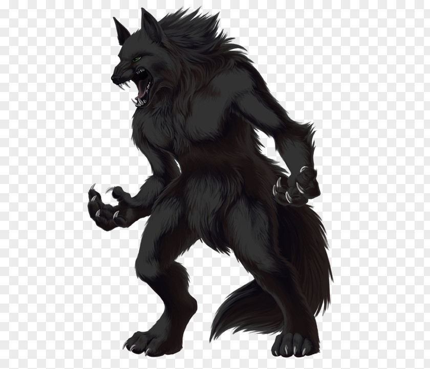 Werewolf Transparent Image Gray Wolf Monster PNG