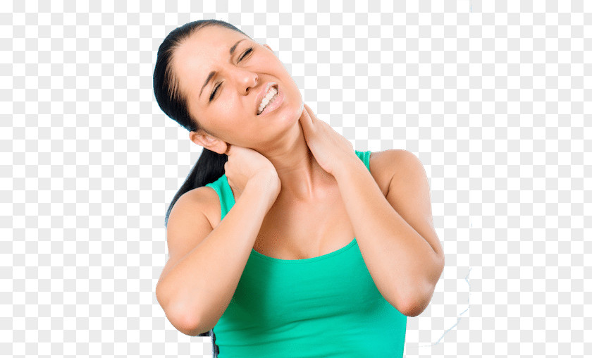 Woman Neck Pain Back Whiplash Therapy PNG