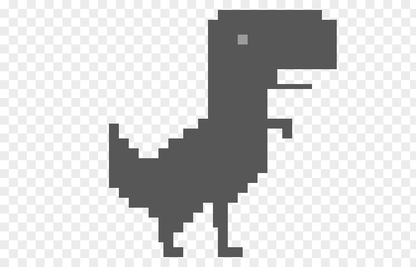 8 BIT Tyrannosaurus T-shirt Dino T-Rex Runner 2 Lonely Run Google Chrome PNG