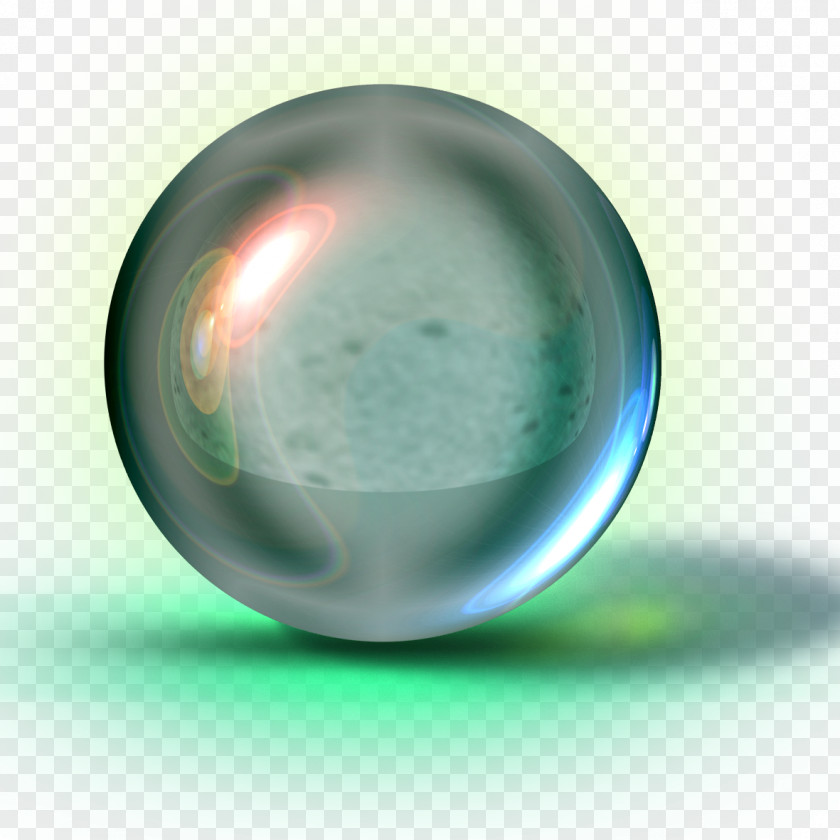 Transparency And Translucency Glass Ball Computer File PNG and translucency file, Beautifully transparent glass balls, blue green marble ball illustration clipart PNG