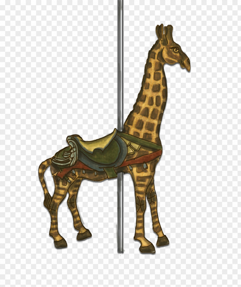Carousel Figure Giraffe Neck Wood /m/083vt Terrestrial Animal PNG