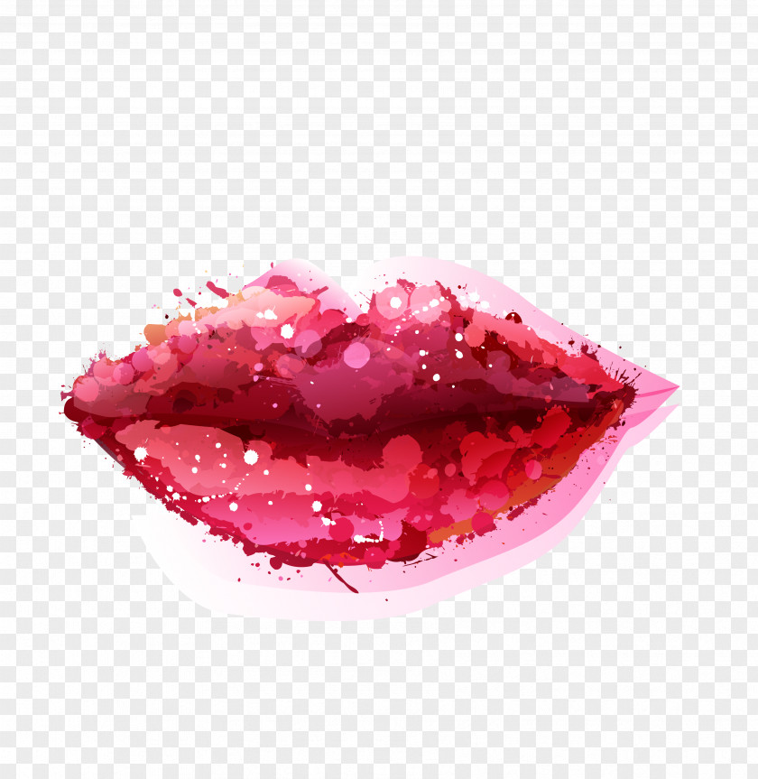 Free Red Lipstick Pattern Material Lip Balm Augmentation Clip Art PNG