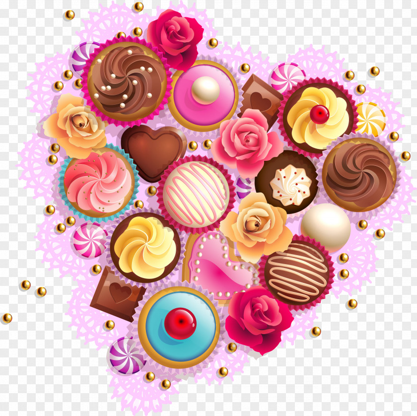 Holi Png Lollipop Valentine's Day Cupcake Candy Heart PNG