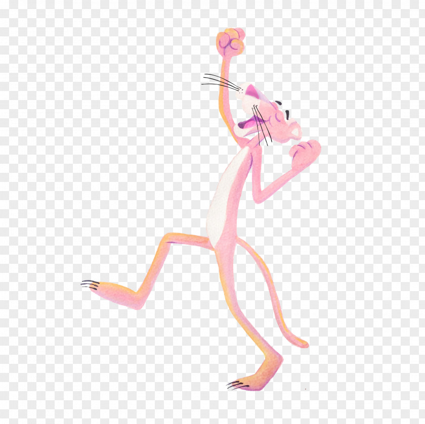 Panther The Pink Jewel Pajamas ANAP Cartoon PNG