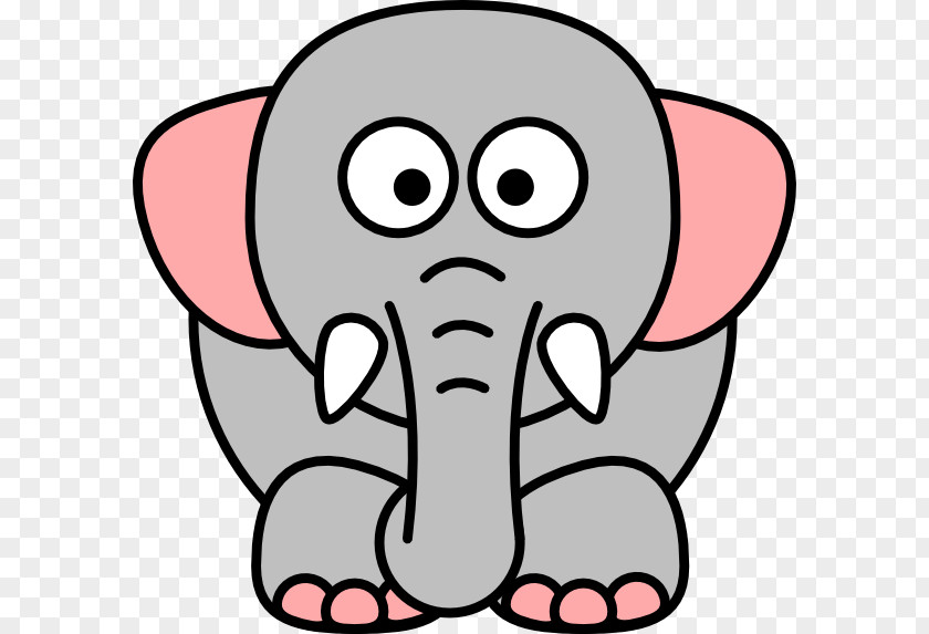 Elephants Cartoon Black And White Free Content Line Art Clip PNG