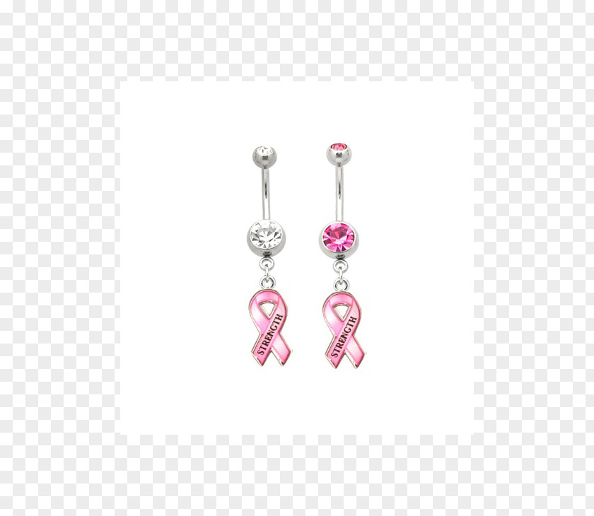 Jewellery Earring Body Awareness Ribbon Gemstone PNG