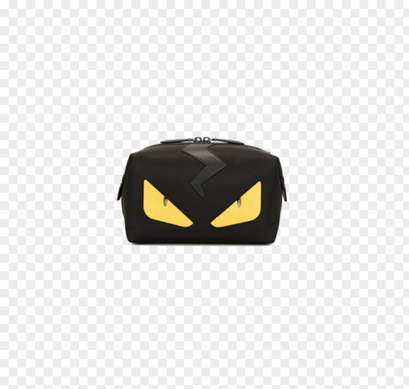 Little Monster Black Cosmetic Eye Pattern Fendi Bag Designer Fashion Clip Art PNG