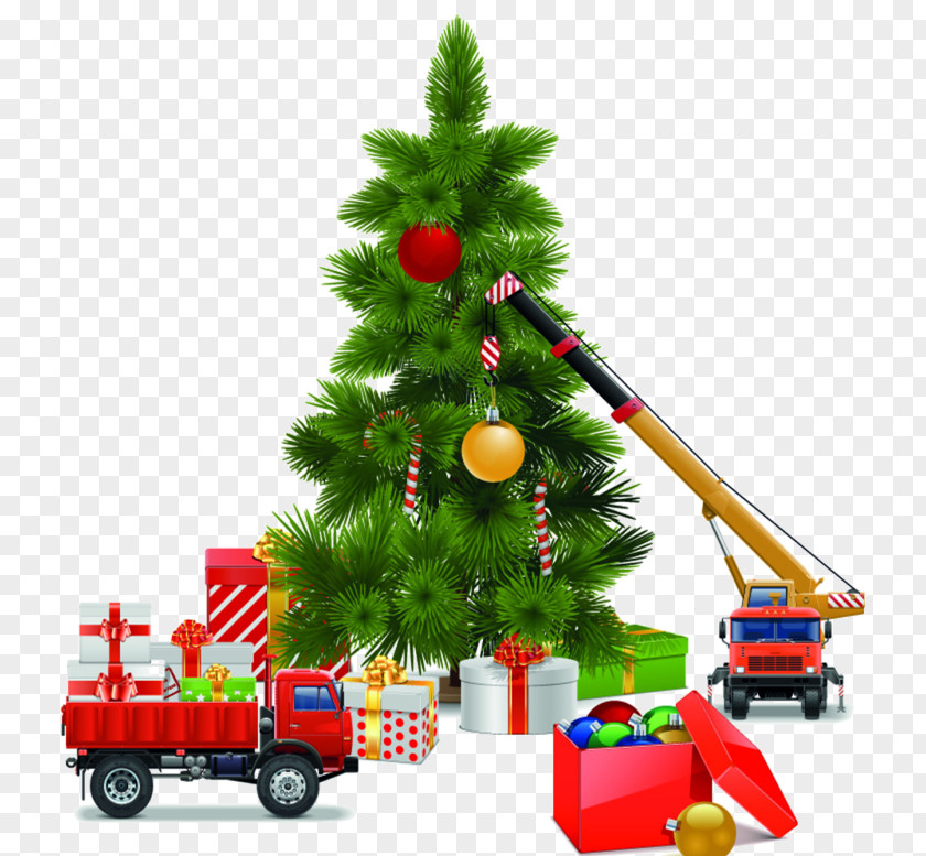 Show Lo Santa Claus Christmas Gift Crane PNG