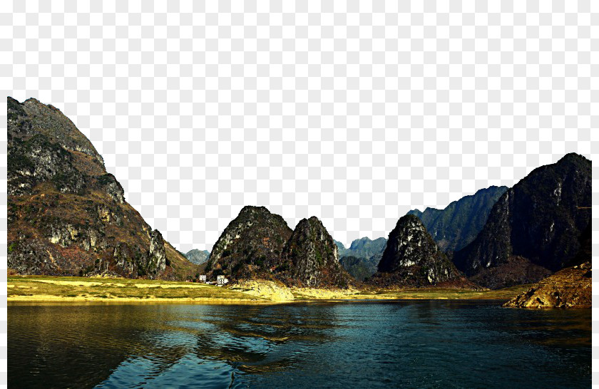 Baise Haokun Lake Scenic Fukei Screensaver Wallpaper PNG