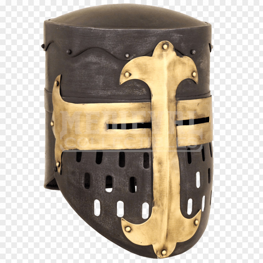 Knight Middle Ages Crusades Great Helm Helmet PNG