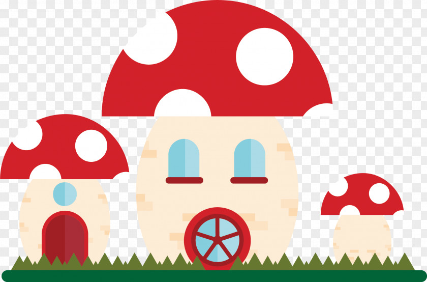 Mushroom Castle Fairy Tale Download Clip Art PNG