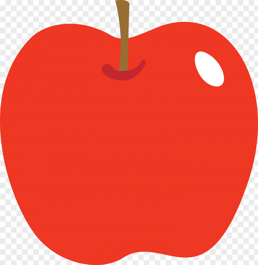 Red Fruit Apple Heart PNG