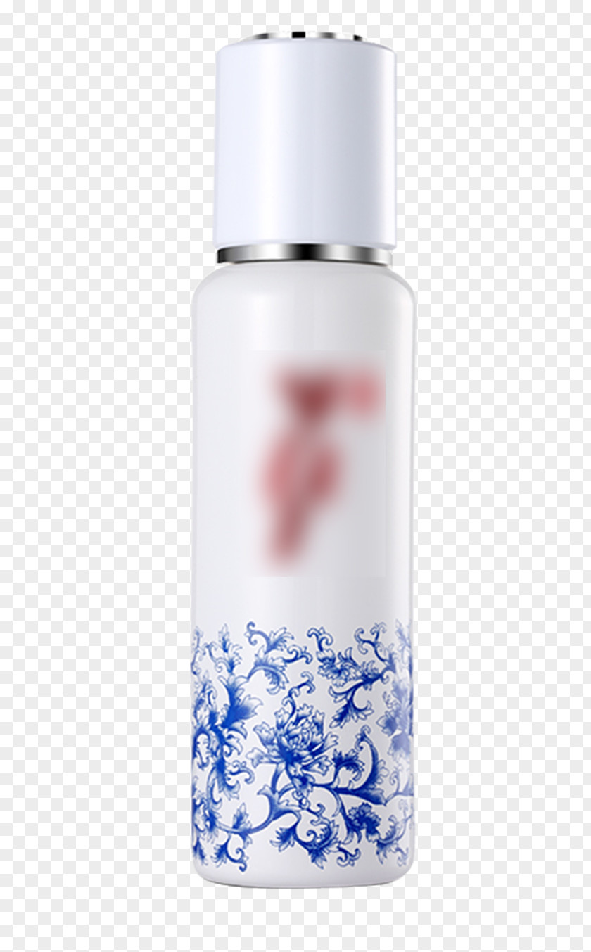 White Silver Side Of The Cylindrical Bottle Cosmetic Cosmetics Lotion Toner Skin Care PNG