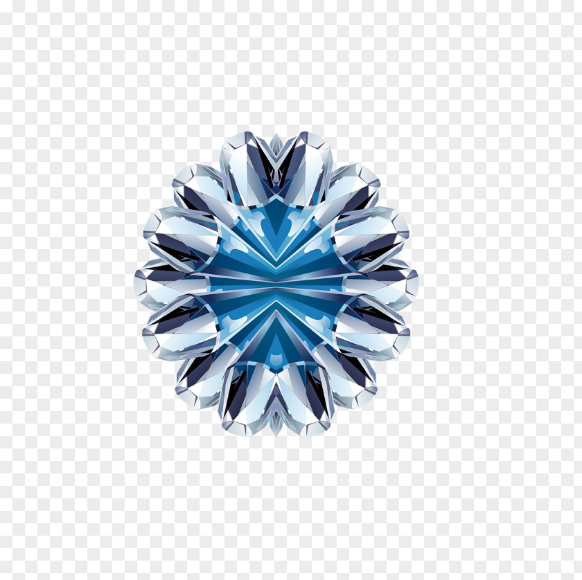 Blue Diamond Euclidean Vector PNG