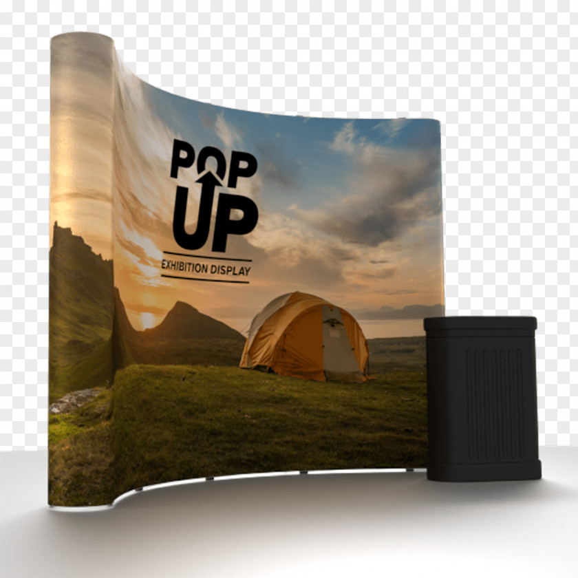 Exhibtion Stand Web Banner Printing Trade Show Display Pop-up Ad PNG