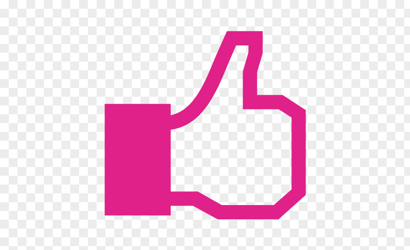 Pink Like Facebook Button Clip Art PNG