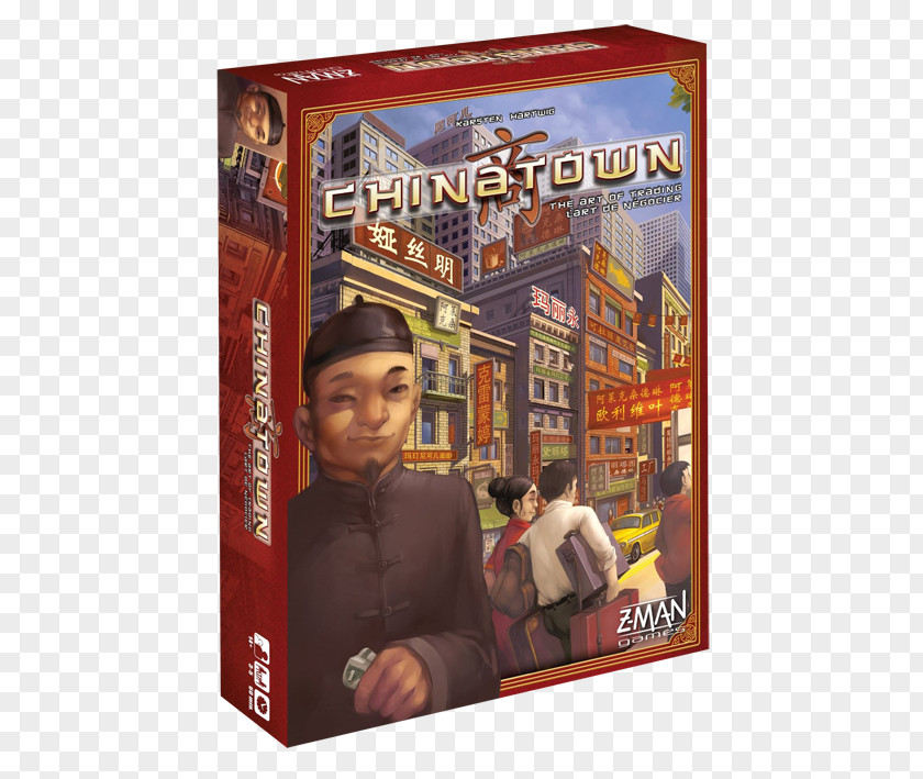 Chinatown Board Game Mafia Tabletop Games & Expansions Z-Man PNG