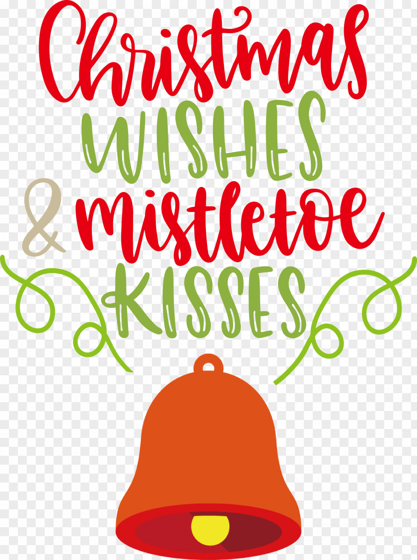 Christmas Wishes Mistletoe Kisses PNG