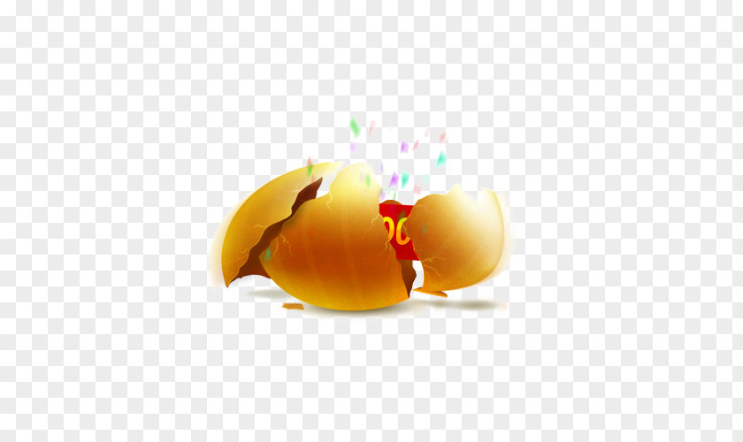 Cracked Golden Egg Inside Award Chicken Drop Soup PNG