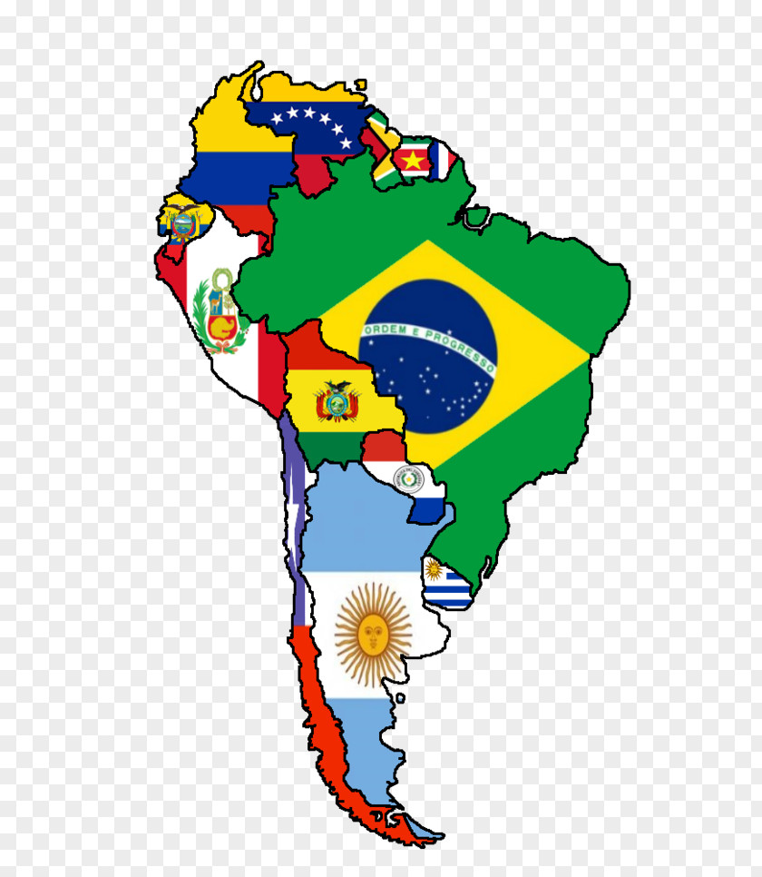 Flags Of South America United States Latin Map PNG