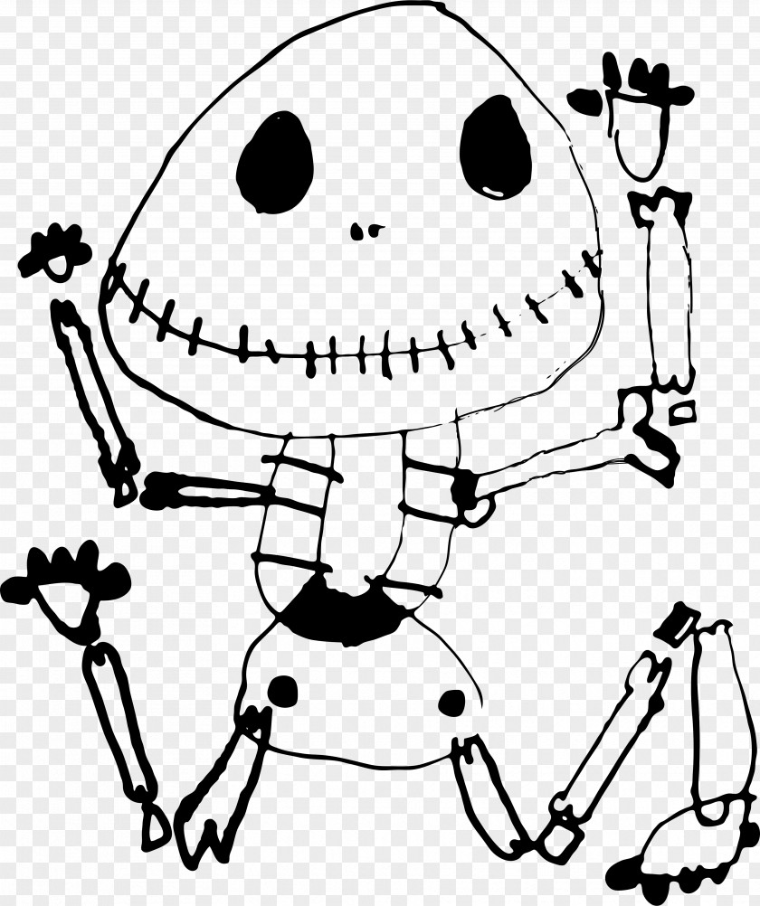 Skeleton Art Black And White Monochrome PNG