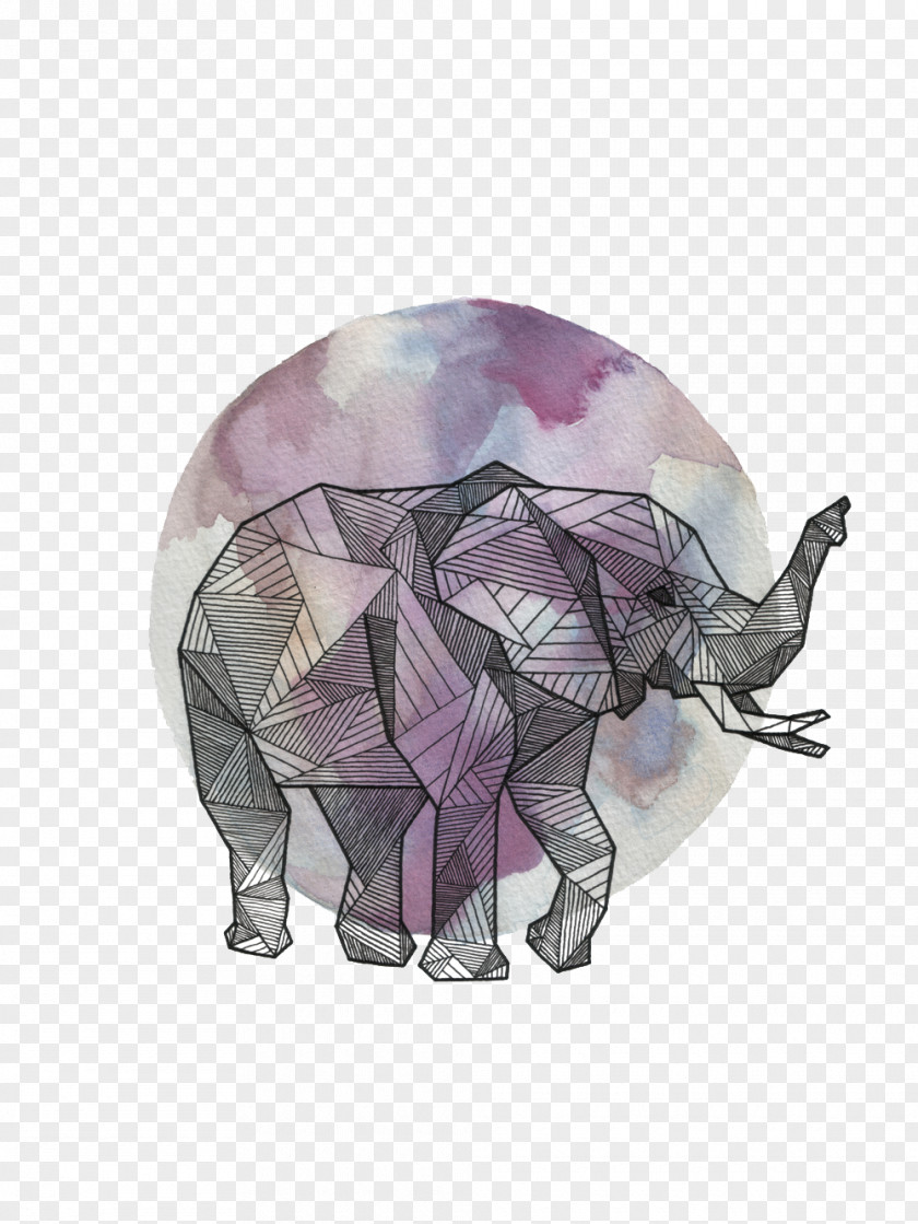 Watercolor Animals Drawing Painting Geometry Animal PNG