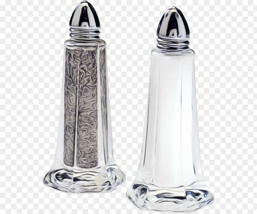 Salt And Pepper Shakers Glass Tableware Silver Candle Holder PNG