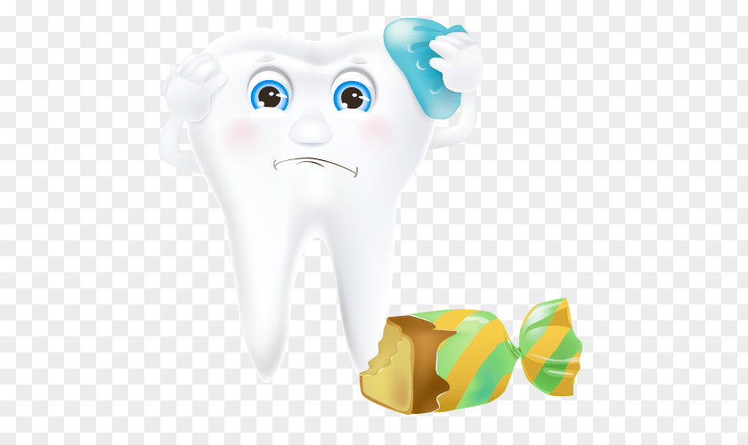 Stereoscopic Cartoon Of Teeth Tooth Gums Dentistry PNG