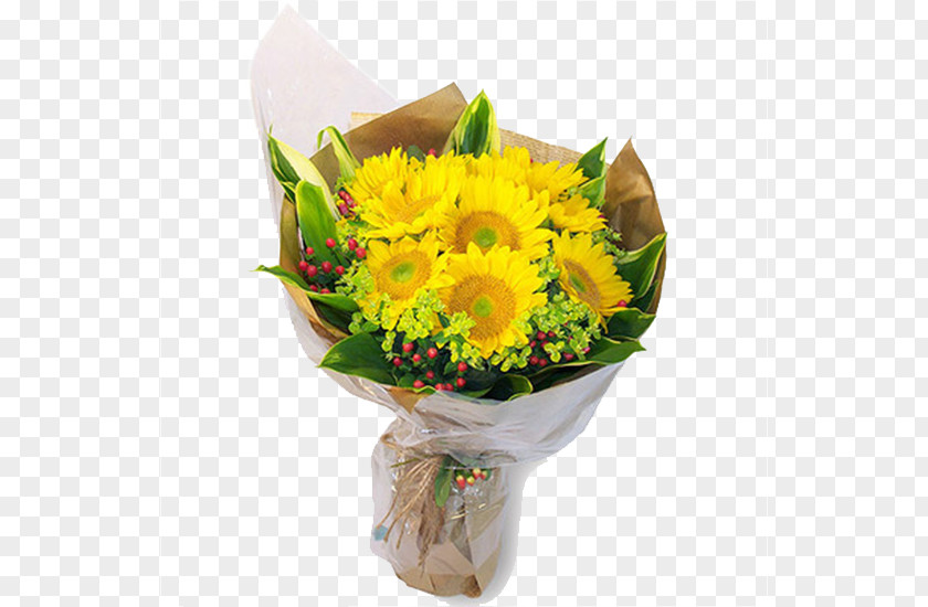 Sunflower Bouquet Floral Design Nosegay Common U9001u82b1 PNG