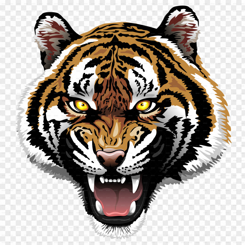 Tiger Bengal Lion Roar Clip Art PNG
