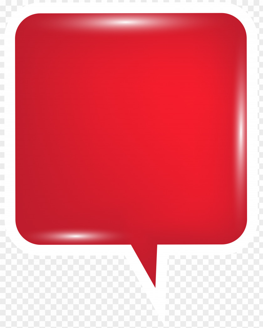 Bubble Speech Red Clip Art Image Balloon PNG