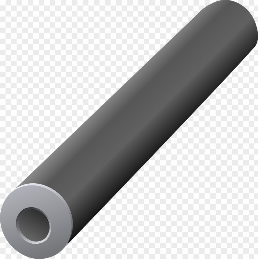 Gray Round Iron Pipe PNG
