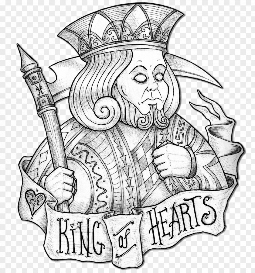 King Cards Drawing Playing Card Line Art Clip PNG