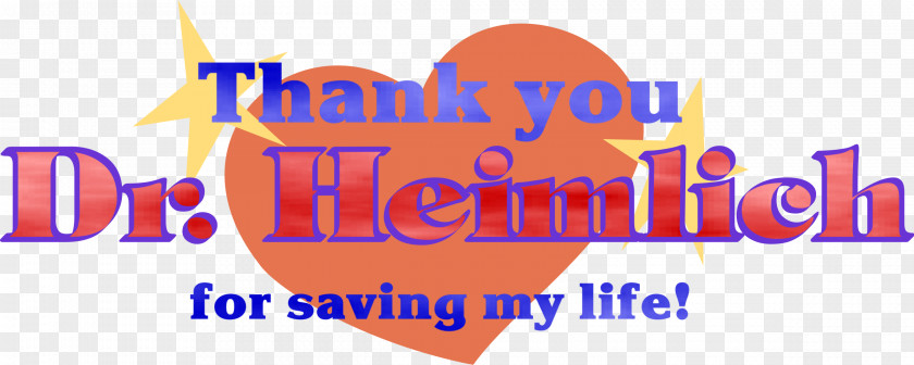 Thank You For You, Dr. Heimlich! Clip Art PNG