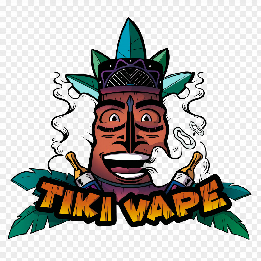 Tiki Totem Vape Electronic Cigarette Bouge Brussels Clip Art PNG