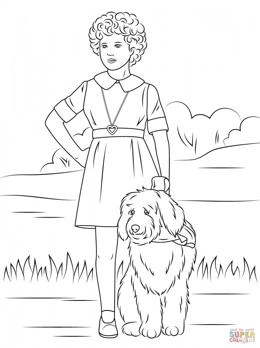 Ipad Coloring Pages Little Orphan Annie Book Page Child PNG