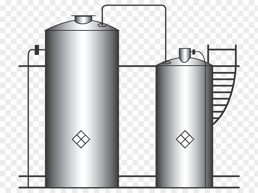 Storage Tank Conical Roof Cone Cylinder PNG