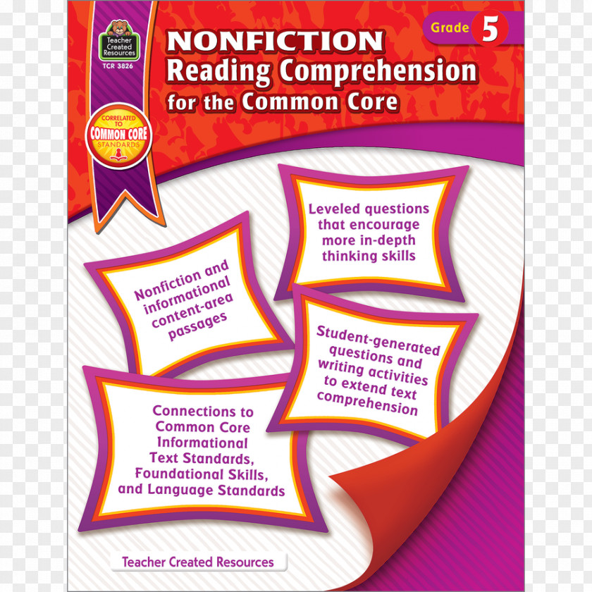Comprehension Nonfiction Reading For The Common Core: Grade 5 Instant Practice PNG