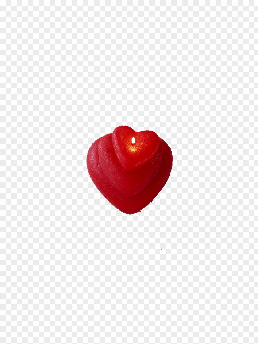 Stacked Three Heart-shaped Candle Heart PNG