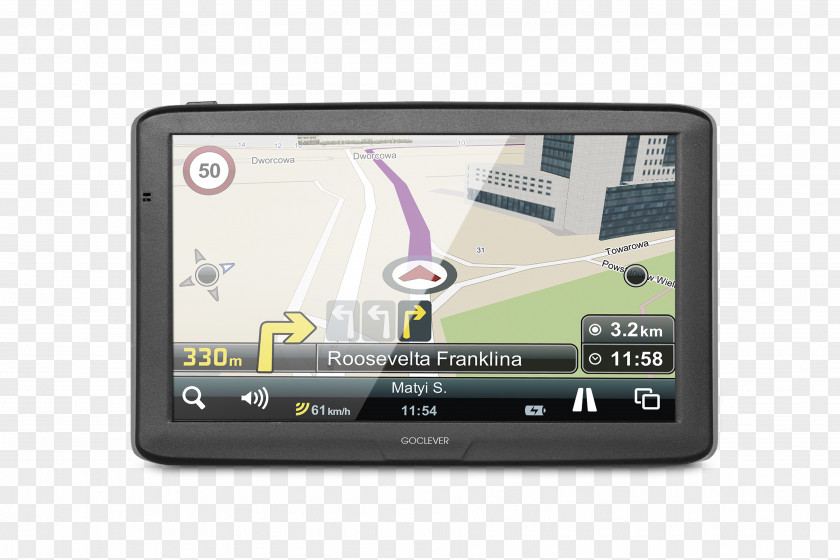 Car Poland GPS Navigation Systems GOCLEVER Navio2 Sat Nav PNG