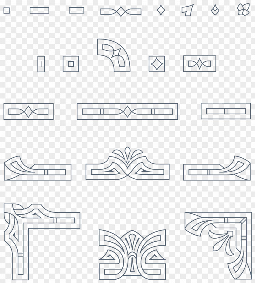 Great Gatsby Borders Drawing Paper Pattern PNG