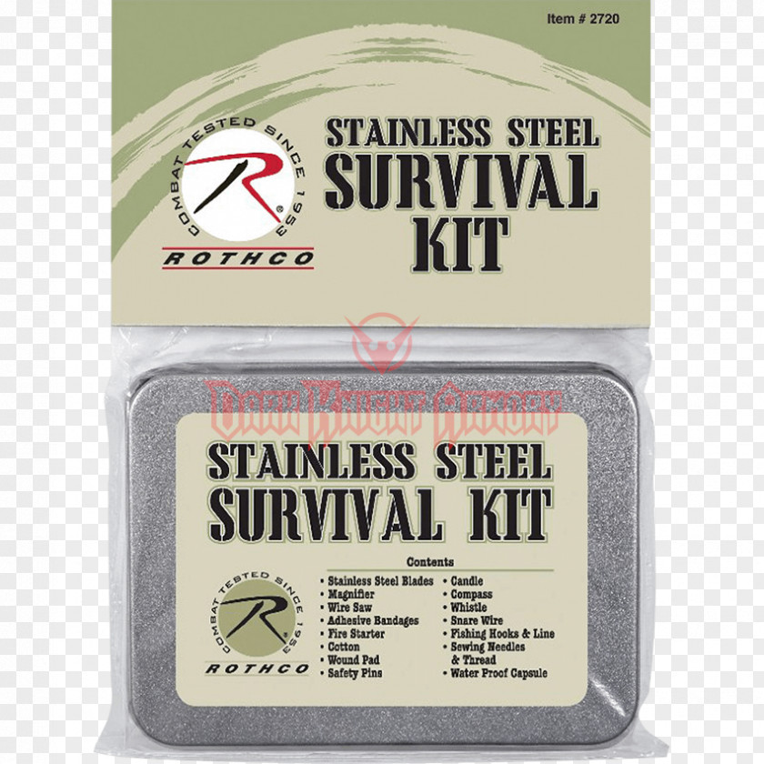Survival Kit Mini Skills Tool Backpacking PNG