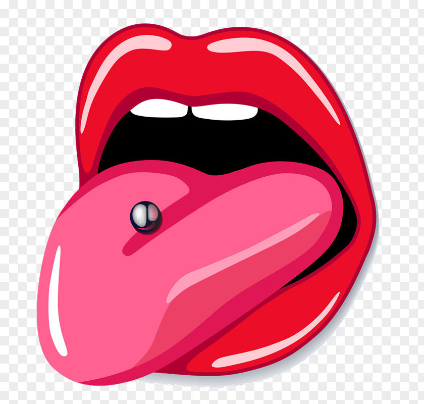 Wu Gang Tongue Piercing Clip Art PNG